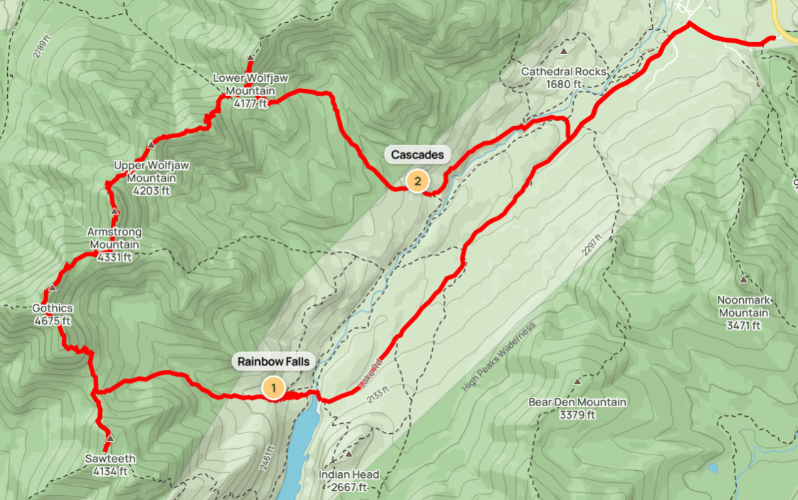 Lower Great Range Map