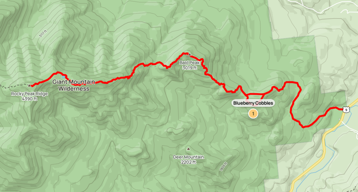 Rocky Peak Ridge Map